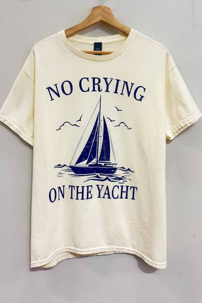 No Crying on the Yacht Tee – BLUE TAYLOR