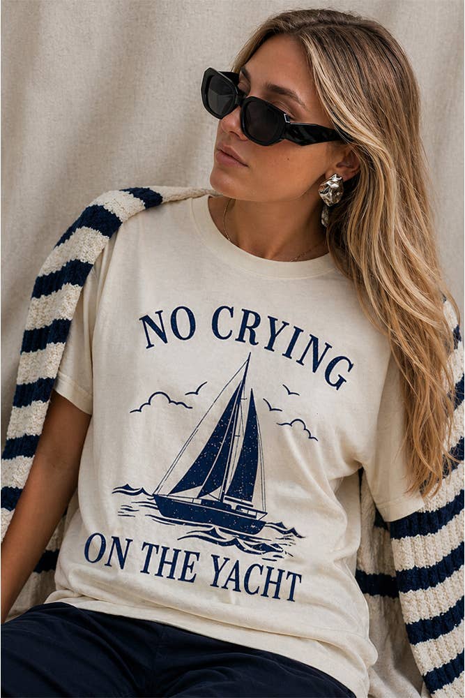 No Crying on the Yacht Tee – BLUE TAYLOR