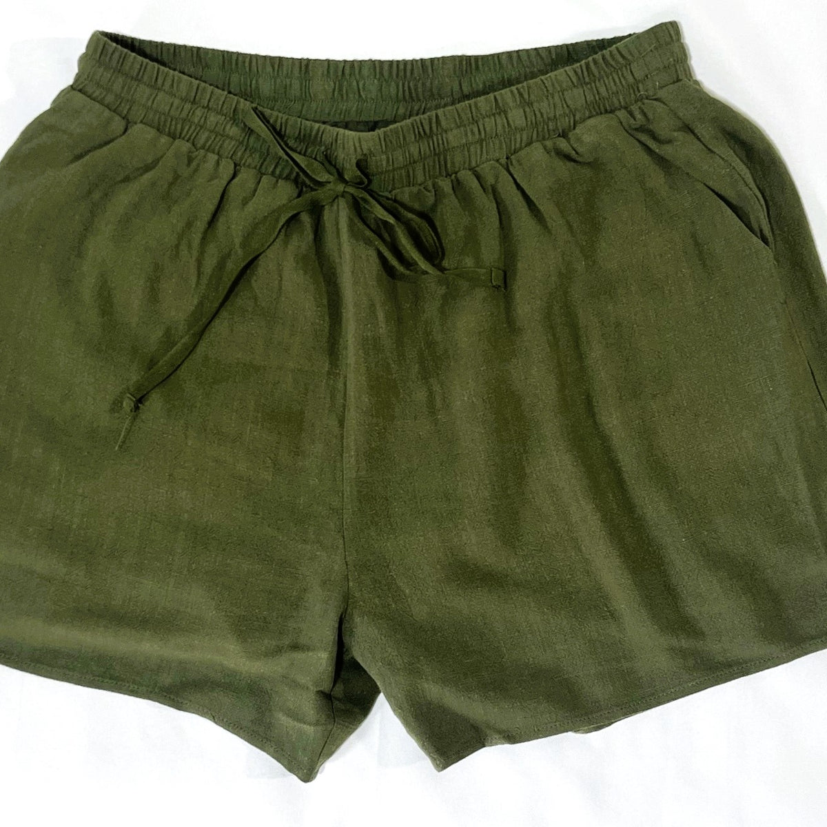 Linen Look short with draw string – BLUE TAYLOR